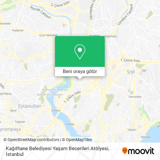 Kağıthane Belediyesi Yaşam Becerileri Atölyesi harita