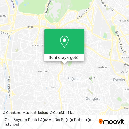 Özel Bayram Dental Ağız Ve Diş Sağlığı Polikliniği harita