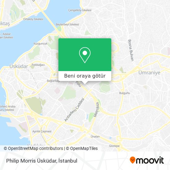 Philip Morris Üsküdar harita