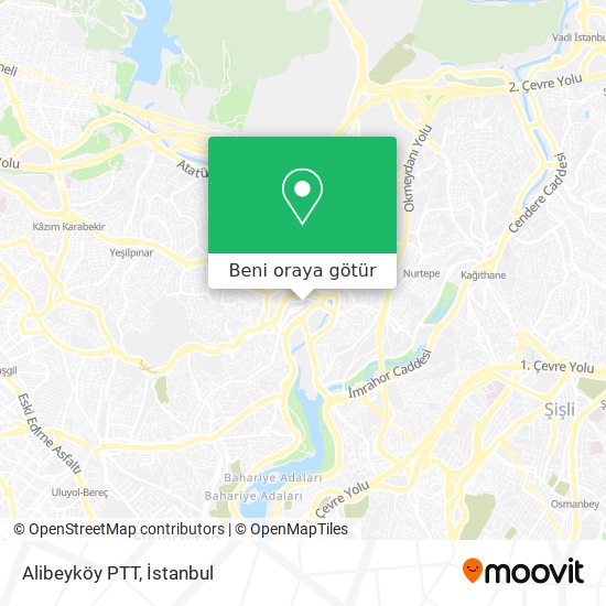 Alibeyköy PTT harita