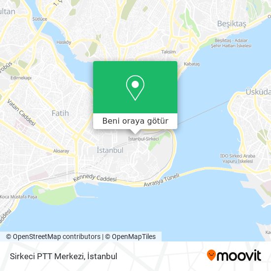 Sirkeci PTT Merkezi harita