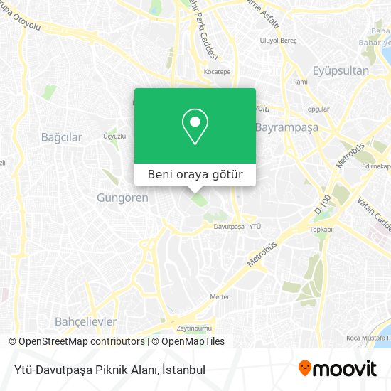 Ytü-Davutpaşa Piknik Alanı harita