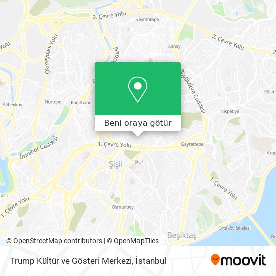 Trump Kültür ve Gösteri Merkezi harita
