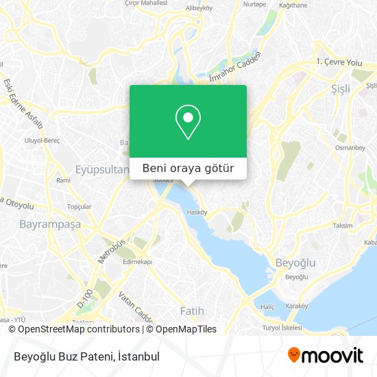Beyoğlu Buz Pateni harita