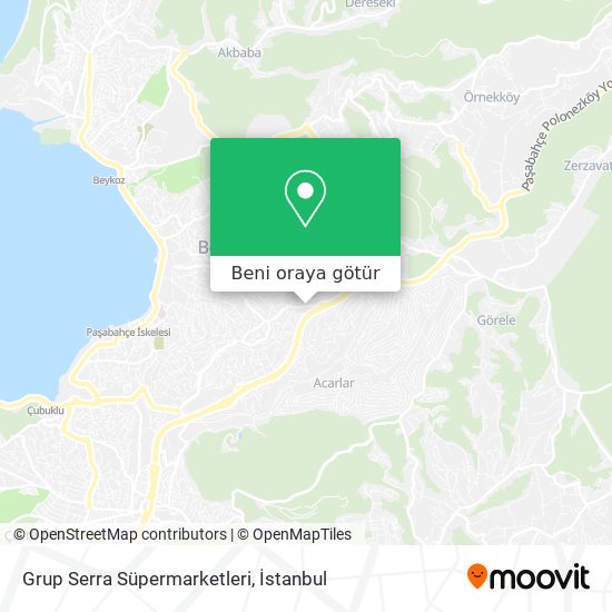 Grup Serra Süpermarketleri harita