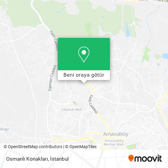Osmanlı Konakları harita