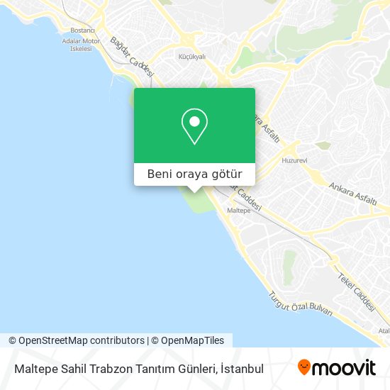 Maltepe Sahil Trabzon Tanıtım Günleri harita