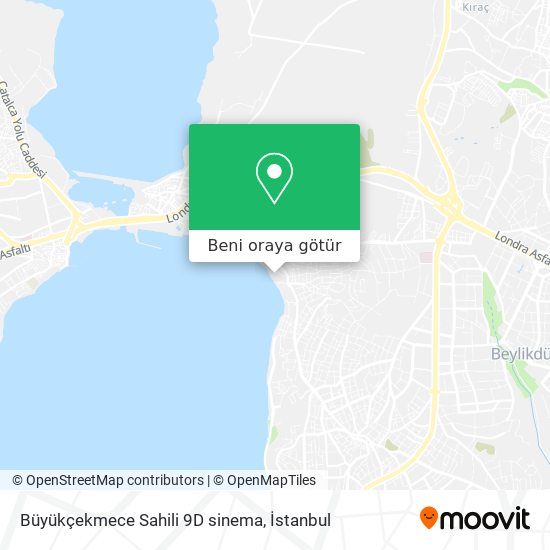 Büyükçekmece Sahili 9D sinema harita