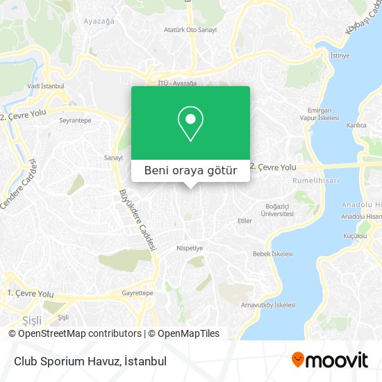 Club Sporium Havuz harita