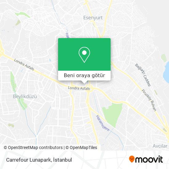 Carrefour Lunapark harita