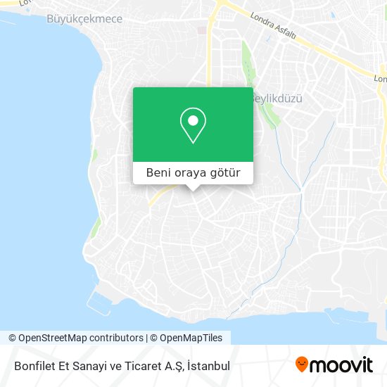 Bonfilet Et Sanayi ve Ticaret A.Ş harita