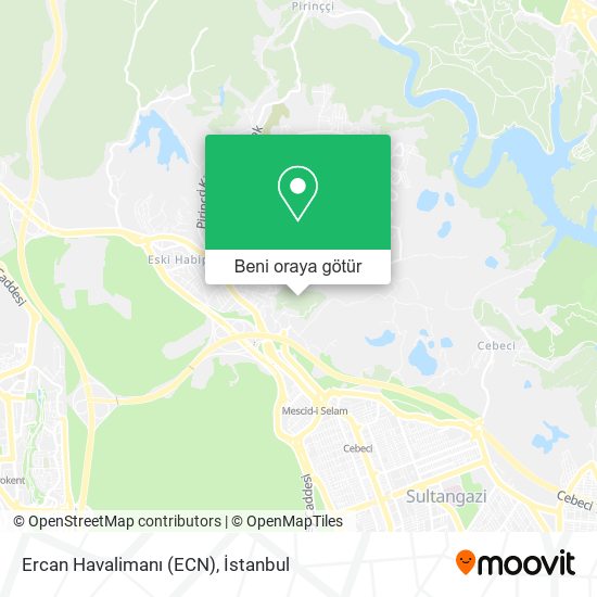 Ercan Havalimanı (ECN) harita