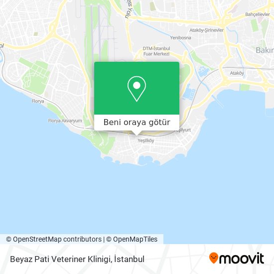 Beyaz Pati Veteriner Klinigi harita