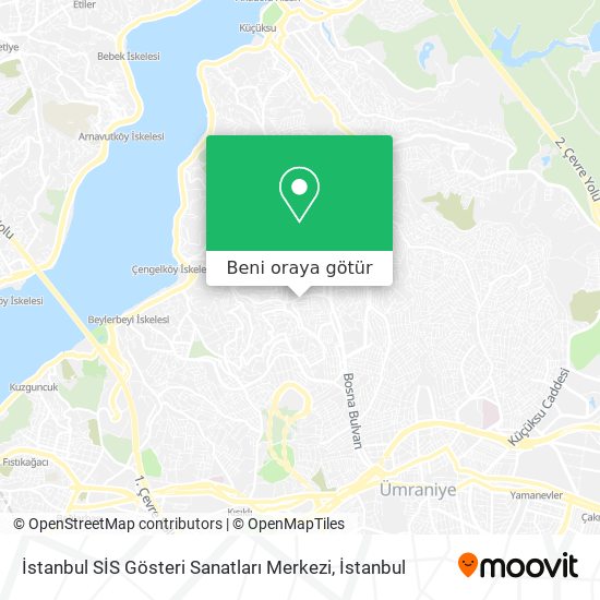 İstanbul SİS Gösteri Sanatları Merkezi harita