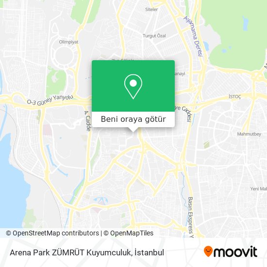 Arena Park ZÜMRÜT Kuyumculuk harita