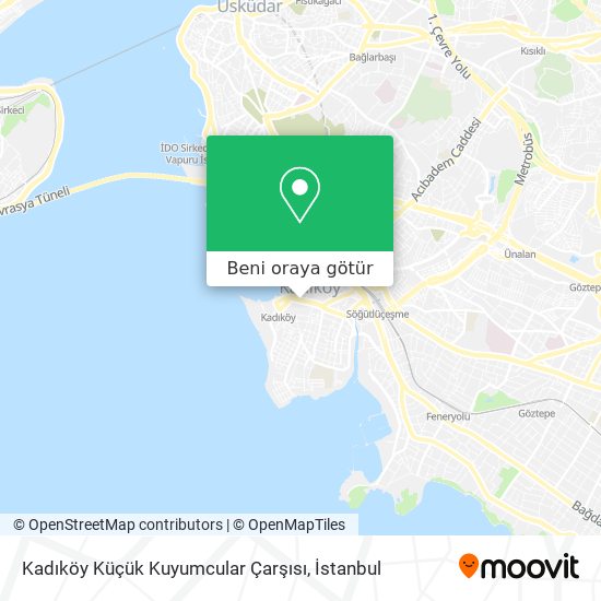 Kadıköy Küçük Kuyumcular Çarşısı harita