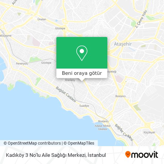 Kadıköy 3 No'lu Aile Sağlığı Merkezi harita