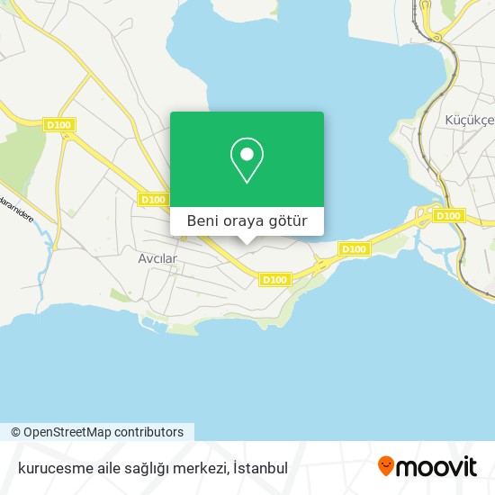 kurucesme aile sağlığı merkezi harita