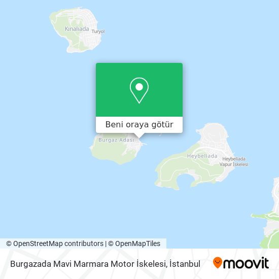 Burgazada Mavi Marmara Motor İskelesi harita