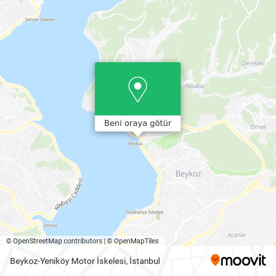Beykoz-Yeniköy Motor İskelesi harita