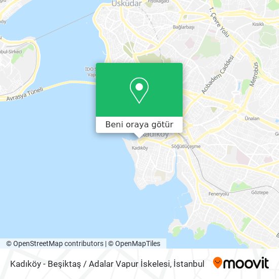 Kadıköy - Beşiktaş / Adalar Vapur İskelesi harita