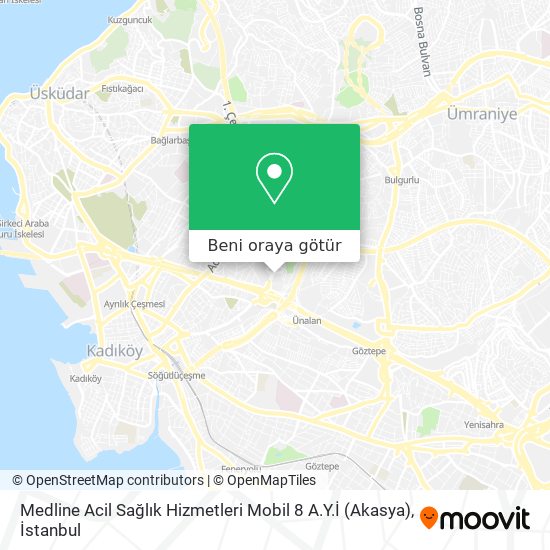 Medline Acil Sağlık Hizmetleri Mobil 8 A.Y.İ (Akasya) harita