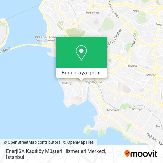 EnerjiSA Kadıköy Müşteri Hizmetleri Merkezi harita