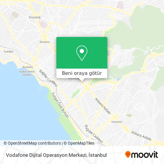 Vodafone Dijital Operasyon Merkezi harita