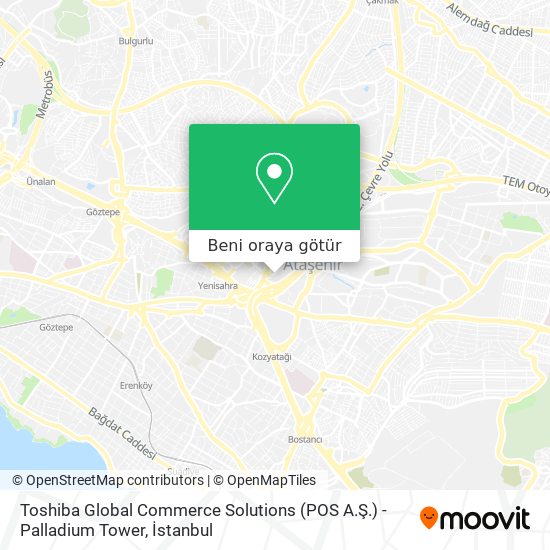 Toshiba Global Commerce Solutions (POS A.Ş.) - Palladium Tower harita