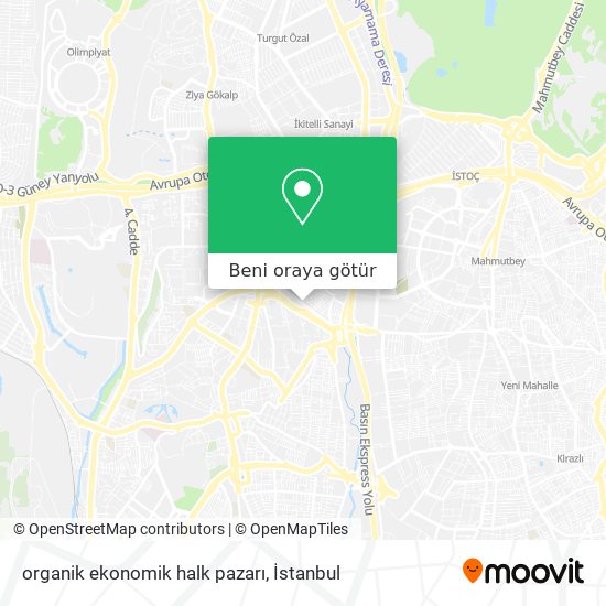 organik ekonomik halk pazarı harita