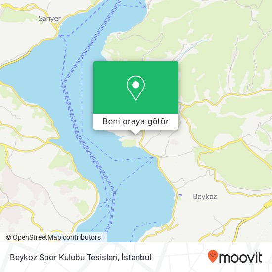 Beykoz Spor Kulubu Tesisleri harita