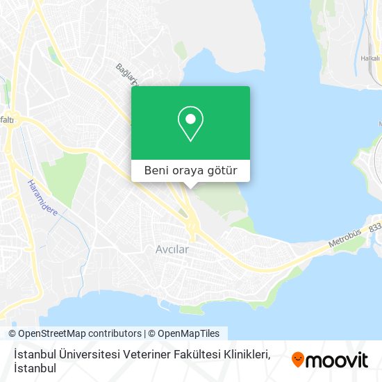 İstanbul Üniversitesi Veteriner Fakültesi Klinikleri harita