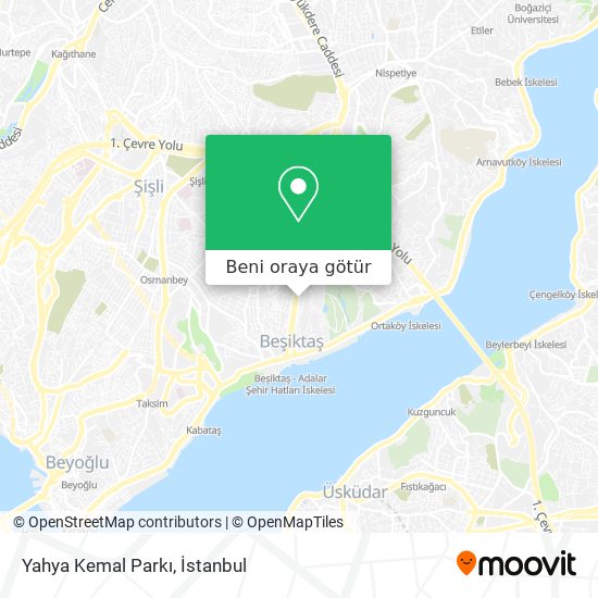 Yahya Kemal Parkı harita