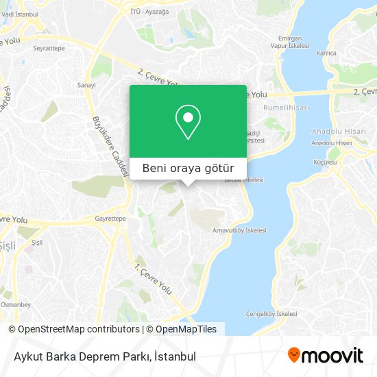 Aykut Barka Deprem Parkı harita