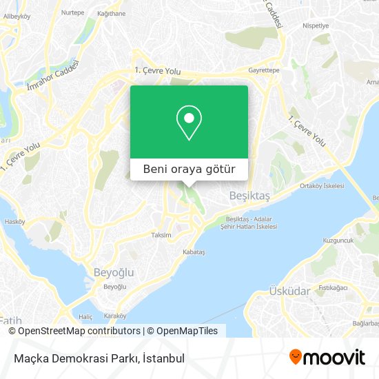 Maçka Demokrasi Parkı harita