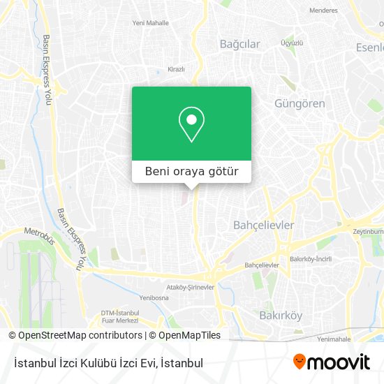 İstanbul İzci Kulübü İzci Evi harita