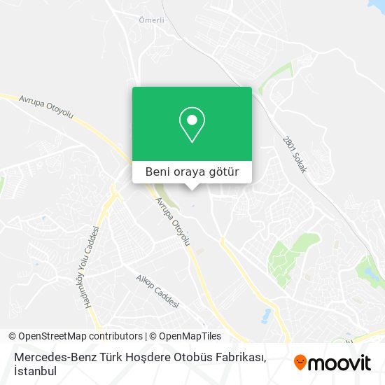 Mercedes-Benz Türk Hoşdere Otobüs Fabrikası harita