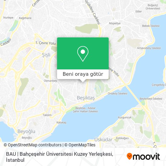 BAU | Bahçeşehir Üniversitesi Kuzey Yerleşkesi harita