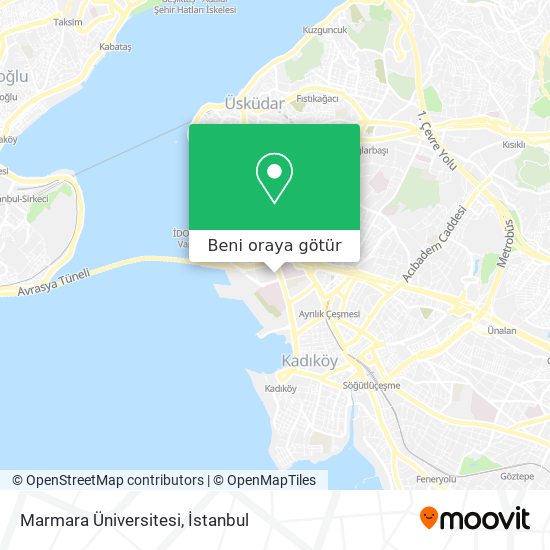 Marmara Üniversitesi harita