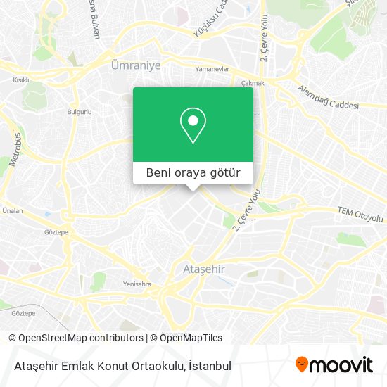 atasehir emlak konut ortaokulu atasehir nerede otobus minibus dolmus metro veya tren ile nasil gidilir