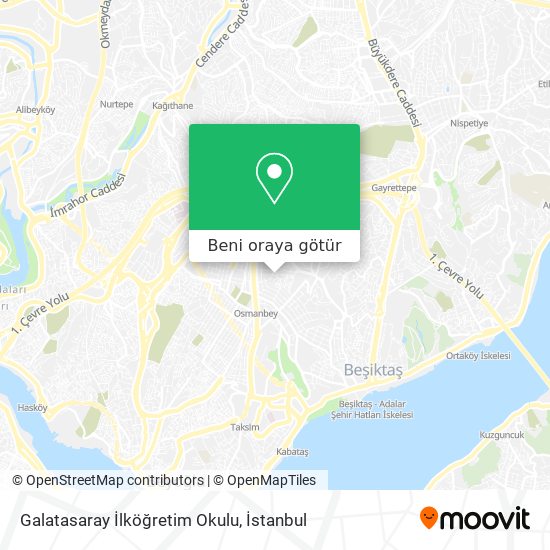 Galatasaray İlköğretim Okulu harita