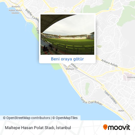 Maltepe Hasan Polat Stadı harita