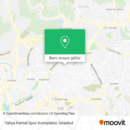 Yahya Kemal Spor Kompleksi harita
