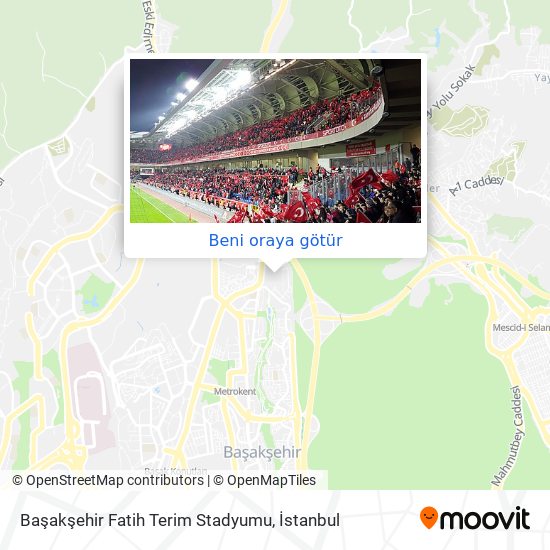 Başakşehir Fatih Terim Stadyumu harita