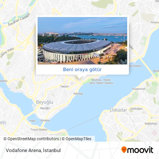 Vodafone Arena harita