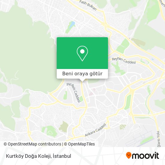 Kurtköy Doğa Koleji harita