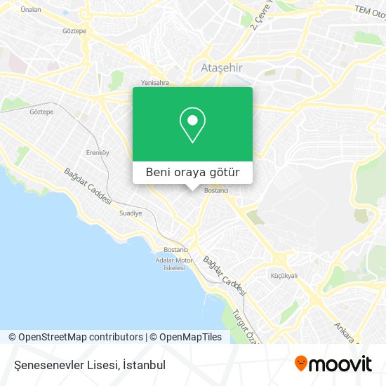 Şenesenevler Lisesi harita