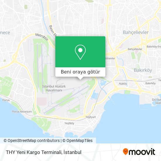 THY Yeni Kargo Terminali harita
