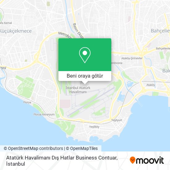 Atatürk Havalimanı Dış Hatlar Business Contuar harita