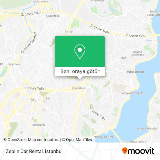 Zeplin Car Rental harita